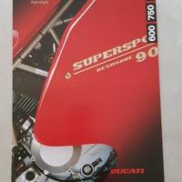 Ducati 600 750 900 SuperSport 1994-5 depliant moto