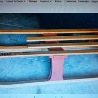 slittino neve in legno