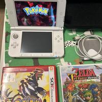 Nintendo 3ds XL con pokemon omega e zelda