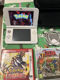 Nintendo 3ds XL con pokemon omega e zelda