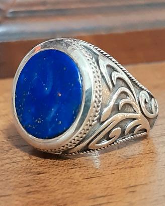 anello uomo lapislazzulo argento 925 chevalier 