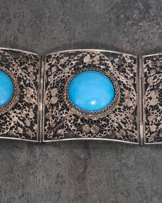 Bracciale in argento 800 filigranato