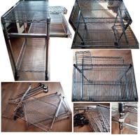 Carrello porta Pc metallo cromato mod. IRON IKEA