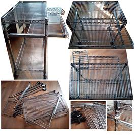 Carrello porta Pc metallo cromato mod. IRON IKEA