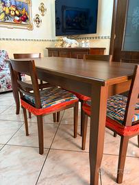 tavolo e sedie in arte povera 