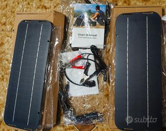 Coppia pannelli solari 12V usb