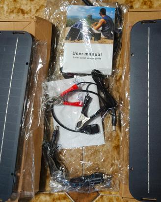Coppia pannelli solari 12V usb