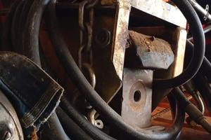 Carica presse idraulico fieno rimorchio o camion