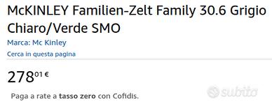 Tenda campeggio 6 posti - nuova