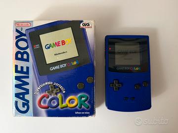 Game Boy Color Viola scatola istruzioni originali