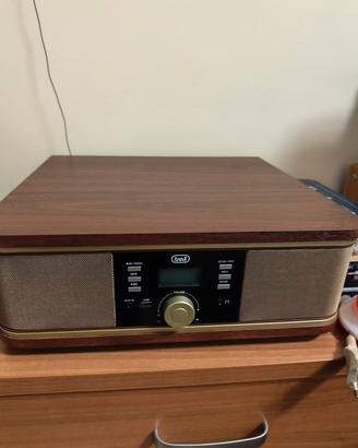 Giradischi a 3 velocità + radio Dab 