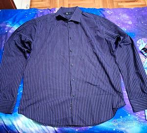 Camicia OVS TREND nera righe fucsia mis. XXL 43/44