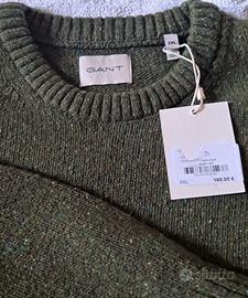 GANT - Maglia in lana - Kaki melange