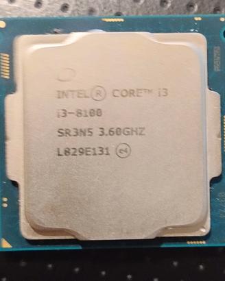 Processore Intel i3 8100 Socket 1151