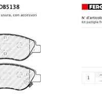pastiglie freno Ferodo Fiat tipo
