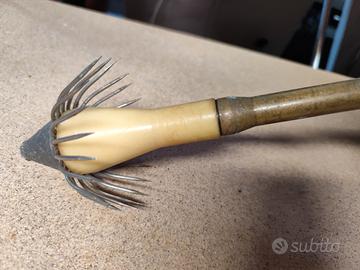 Totanara in ottone con corona in acciaio