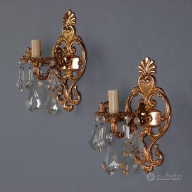 Coppia di Appliques in Stile Rococò Fine XX Secolo