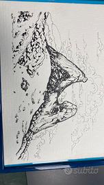 Disegno continentale o rocciosa.