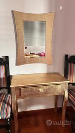 consolle toiletta specchio