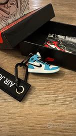 Jordan 1 high unc - portachiavi keychain