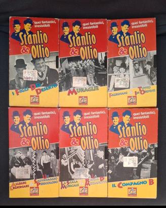 Lotto 6 vhs Stanlio e Ollio