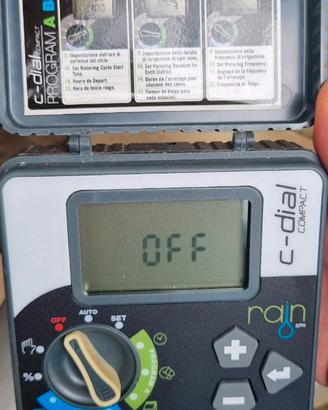 CENTRALINA IRRIGAZIONE RAIN C-DIAL 4 ZONE