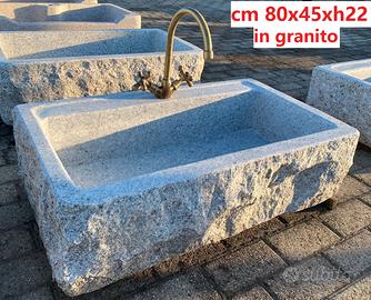 Lavello lavandino in pietra 80 cm