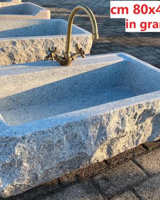Lavello lavandino in pietra 80 cm