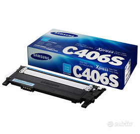 Samsung CLT-C406S (ST984A) Toner Ciano ORIGINALE