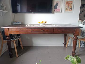 tavolo da cucina di legno  inizio secolo