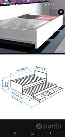 Letto Ikea Slakt bianco