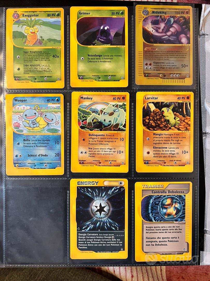 Carte pokemon eseries lotto aquapolis ita - Collezionismo In vendita a Lucca