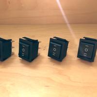 4 interruttori a bilanciere ON-OFF-ON