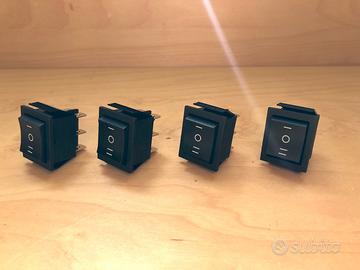 4 interruttori a bilanciere ON-OFF-ON