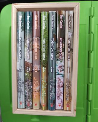 manga "a silent voice" con cofanetto in legno
