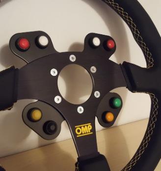 Piastra supporto pulsanti volante sportivo racing8