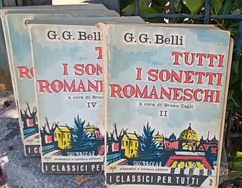 G.G. Belli Tutti i sonetti romaneschi 4 volumi