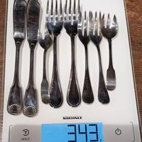Set posateria pesce argento 800