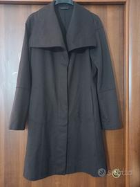 cappotto Emporio Armani  in panno morbido marrone 