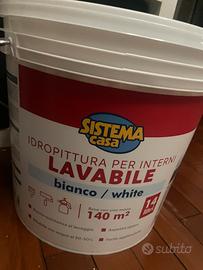 Idropittura Lavabile Interni Bianco  14 Lt-NUOVO