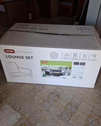 Set divano da giardino MAI USATCon tavolo ecus