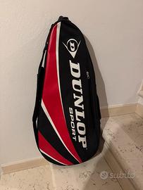 Borsa rossa porta racchetta da tennis Dunlop