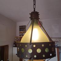 Lampadario vintage a forma di damigiana