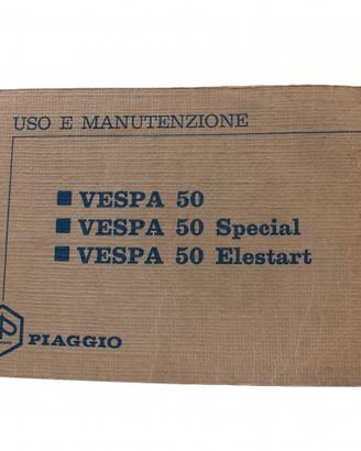 Manuale uso manutenzione Vespa 50 Special Elestart