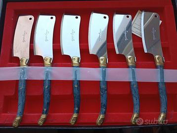 Set 6 mannaia coltello formaggio cucina Laguiole