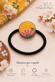 elastico per capelli tessuto chirimen giapponese 