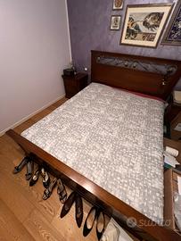 Letto matrimoniale ( rete, struttura e materasso)