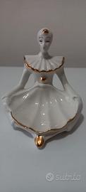 Statuina Pierrot in porcellana di Capodimonte
