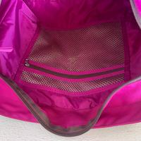 borsa per carrozzina neonato fucsia e marrone