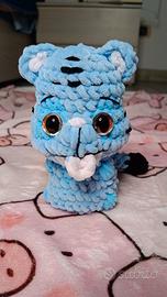 Tigre Blu Amigurumi Derpy Tiger